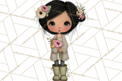 Breast Cancer Warrior Girls Clipart, Strength Beauty Product Image 4
