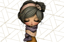 Breast Cancer Warrior Girls Clipart, Strength Beauty Product Image 5