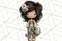 Breast Cancer Warrior Girls Clipart, Strength Beauty Product Image 2