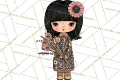 Breast Cancer Warrior Girls Clipart, Strength Beauty Product Image 5