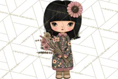 Breast Cancer Warrior Girls Clipart, Strength Beauty Product Image 5