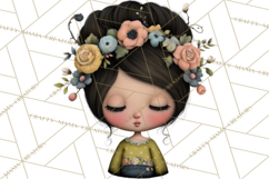 Breast Cancer Warrior Girls Clipart, Strength Beauty Product Image 4