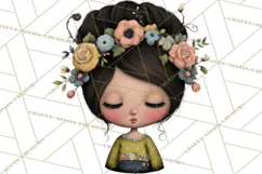 Breast Cancer Warrior Girls Clipart, Strength Beauty Product Image 4
