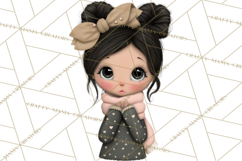 Breast Cancer Warrior Girls Clipart, Strength Beauty Product Image 5