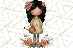 Breast Cancer Warrior Girls Clipart, Strength Beauty Product Image 2