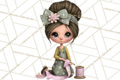 Breast Cancer Warrior Girls Clipart, Strength Beauty Product Image 3