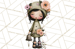 Breast Cancer Warrior Girls Clipart, Strength Beauty Product Image 5