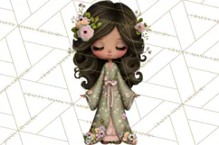 Breast Cancer Warrior Girls Clipart, Strength Beauty Product Image 2