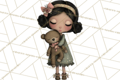 Breast Cancer Warrior Girls Clipart, Strength Beauty Product Image 4