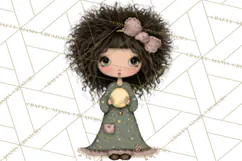 Breast Cancer Warrior Girls Clipart, Strength Beauty Product Image 5
