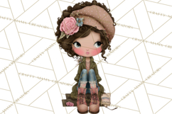 Breast Cancer Warrior Girls Clipart, Strength Beauty Product Image 3