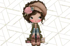 Breast Cancer Warrior Girls Clipart, Strength Beauty Product Image 3