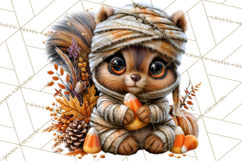 Spooky Fall Forest Woodland Halloween Animals PNG Product Image 4