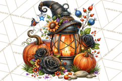 Spooky Fall Forest Woodland Halloween Animals PNG Product Image 2