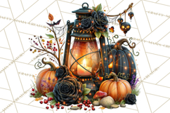 Spooky Fall Forest Woodland Halloween Animals PNG Product Image 3