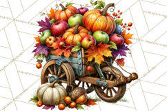 Spooky Fall Forest Woodland Halloween Animals PNG Product Image 3