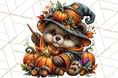 Spooky Fall Forest Woodland Halloween Animals PNG Product Image 4