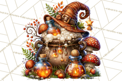 Spooky Fall Forest Woodland Halloween Animals PNG Product Image 4