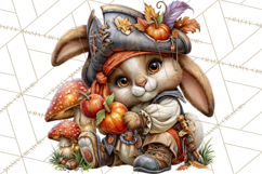 Spooky Fall Forest Woodland Halloween Animals PNG Product Image 2