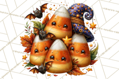 Spooky Fall Forest Woodland Halloween Animals PNG Product Image 2