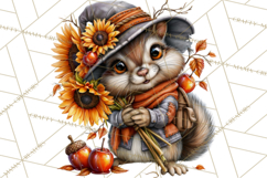 Spooky Fall Forest Woodland Halloween Animals PNG Product Image 5
