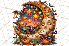 Spooky Fall Forest Woodland Halloween Animals PNG Product Image 4
