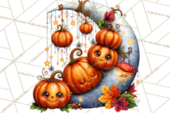Spooky Fall Forest Woodland Halloween Animals PNG Product Image 5