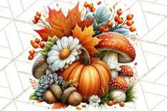 Spooky Fall Forest Woodland Halloween Animals PNG Product Image 4
