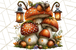 Spooky Fall Forest Woodland Halloween Animals PNG Product Image 3
