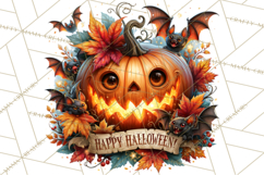 Spooky Fall Forest Woodland Halloween Animals PNG Product Image 5