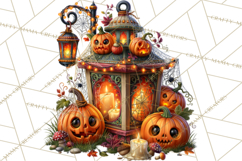 Spooky Fall Forest Woodland Halloween Animals PNG Product Image 3