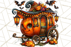 Spooky Fall Forest Woodland Halloween Animals PNG Product Image 4