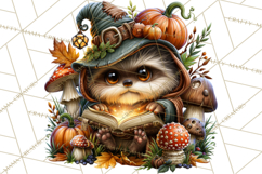 Spooky Fall Forest Woodland Halloween Animals PNG Product Image 3