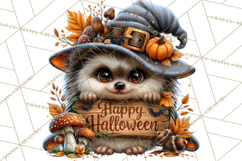Spooky Fall Forest Woodland Halloween Animals PNG Product Image 2