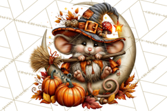 Spooky Fall Forest Woodland Halloween Animals PNG Product Image 4