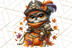 Spooky Fall Forest Woodland Halloween Animals PNG Product Image 2