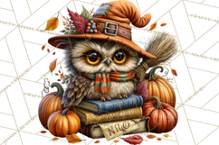 Spooky Fall Forest Woodland Halloween Animals PNG Product Image 3