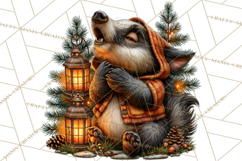 Spooky Fall Forest Woodland Halloween Animals PNG Product Image 4