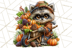 Spooky Fall Forest Woodland Halloween Animals PNG Product Image 4
