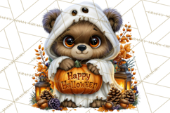 Spooky Fall Forest Woodland Halloween Animals PNG Product Image 5