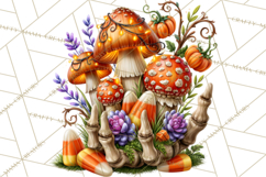 Spooky Fall Forest Woodland Halloween Animals PNG Product Image 5