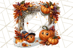 Spooky Fall Forest Woodland Halloween Animals PNG Product Image 5