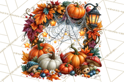 Spooky Fall Forest Woodland Halloween Animals PNG Product Image 2