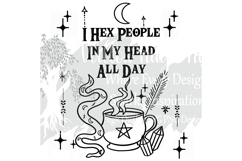 Witch Design Bundle-Goth sayings- Hand-Drawn PNG SVG Designs Product Image 12
