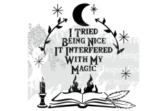 Witch Design Bundle-Goth sayings- Hand-Drawn PNG SVG Designs Product Image 13