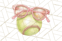 Whimsical Softball Mom Clipart PNG Game Day Mom Graphics Product Image 5