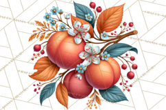 Summer's Bounty Harvest Floral Cottagecore Garden PNG Product Image 2
