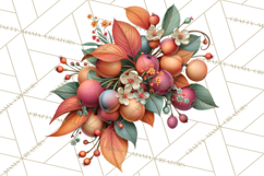 Summer's Bounty Harvest Floral Cottagecore Garden PNG Product Image 3