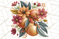 Summer's Bounty Harvest Floral Cottagecore Garden PNG Product Image 3
