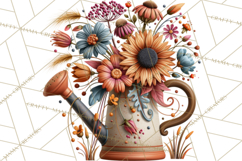 Summer's Bounty Harvest Floral Cottagecore Garden PNG Product Image 5